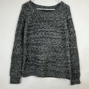 ATMOSPHERE sweater unique stitch pattern blue with silver floss througho…
